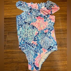Lilly Pulitzer Girls One Piece Swimsuit- great condition, no fading